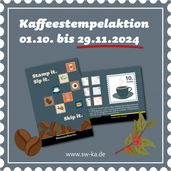 Start of coffee stamp card campaign in our cafeterias