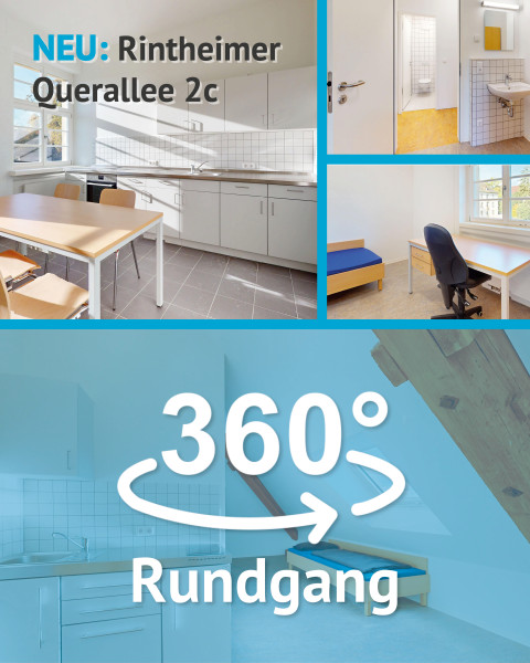 A 360° tour of the “Rintheimer Querallee 2c” residence hall is now online!