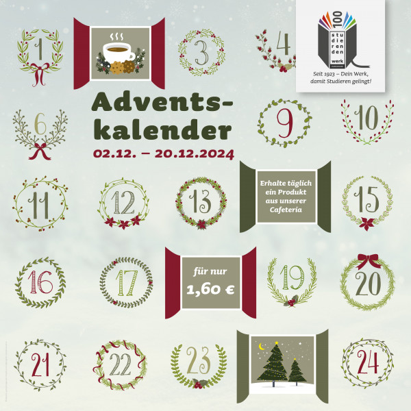 Advent calendar in our cafeterias!