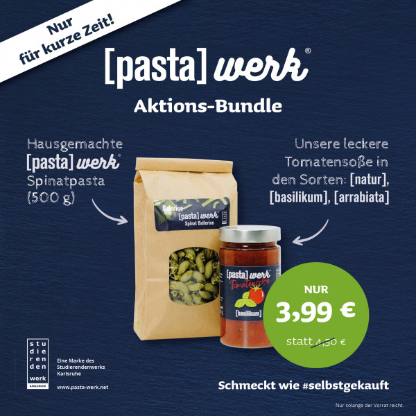 Nur für kurze Zeit: [pasta]werk®-Aktions-Bundle zum Sparpreis