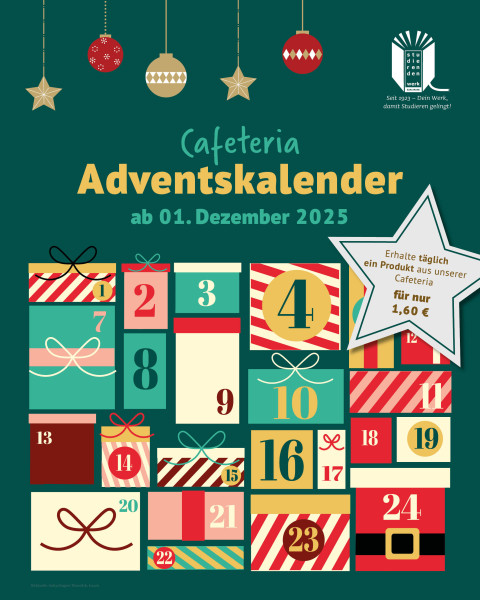 Advent calendar in our cafeterias – from 1 December 2025