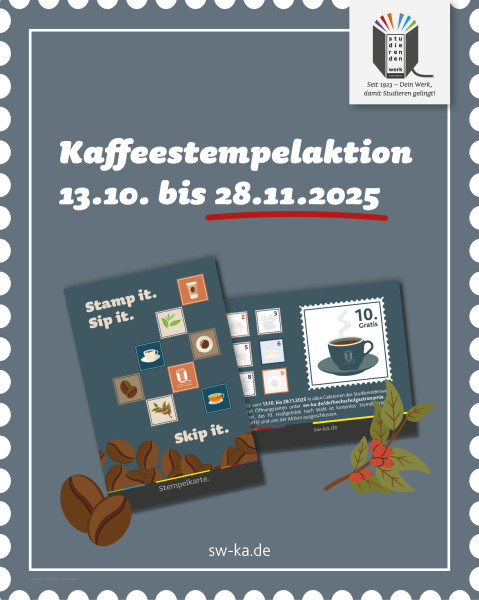 Kaffeestempelaktion in unseren Cafeterien