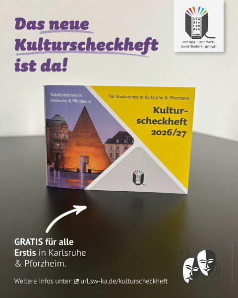 Neu in der Stadt? Dein Kulturscheckheft 2026/27 ist da!