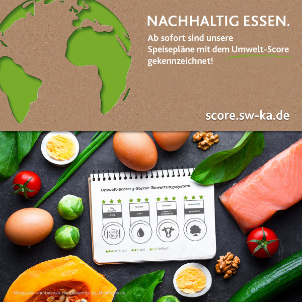 Umweltbewusster essen in unseren Mensen: Der Umwelt-Score