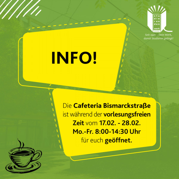 Important information for the lecture-free period: