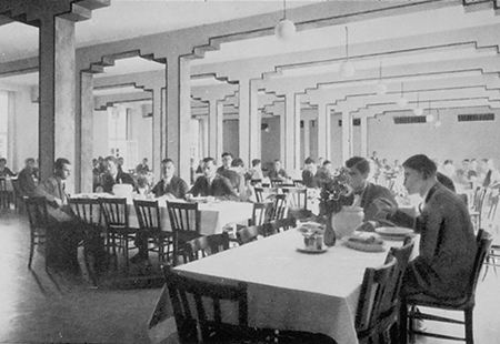 Blick in die Mensa im Studentenhaus 1935