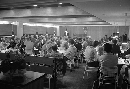 Erfrischungsraum der Pädagogischen Hochschule Karlsruhe 1974